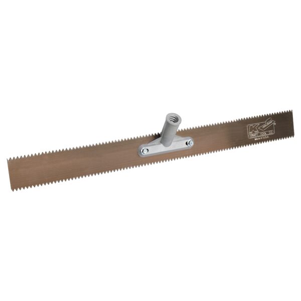Kraft 18" Double 1/4" V-Notch Steel Rake Head