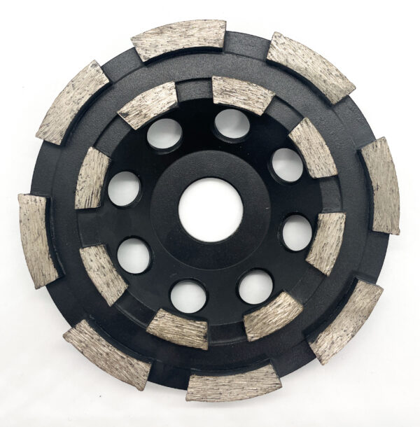 4.5" Double Row Cup Wheel 30 Grit Medium Bond Non-Threaded