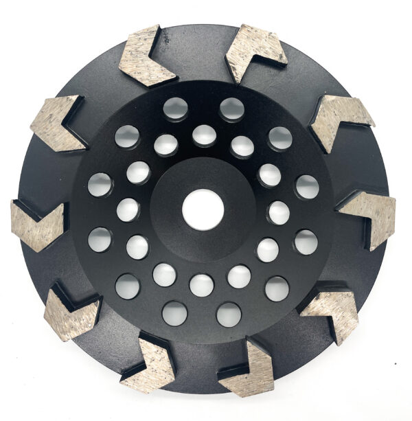7" Arrow Cup Wheel 16 Grit Medium Bond