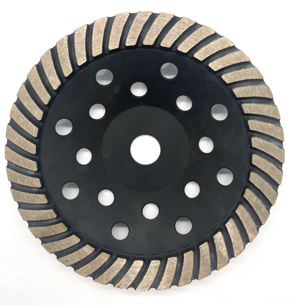 7" Turbo Cup Wheel 100 Grit Non Threaded