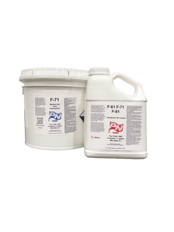 Polymer Nation F-71 Medium Speed Clear Polyaspartic