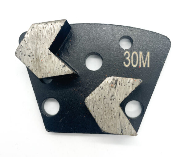 30 Grit Medium Bond Arrow Double Segment - 15mm